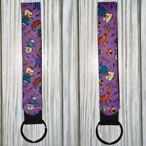 Rugrats 90s cartoon Wristlet car key lanyard new